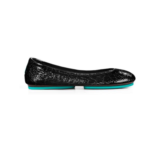 NEW Tieks Obsidian Black Ballet Flats Size 7 - Picture 1 of 9